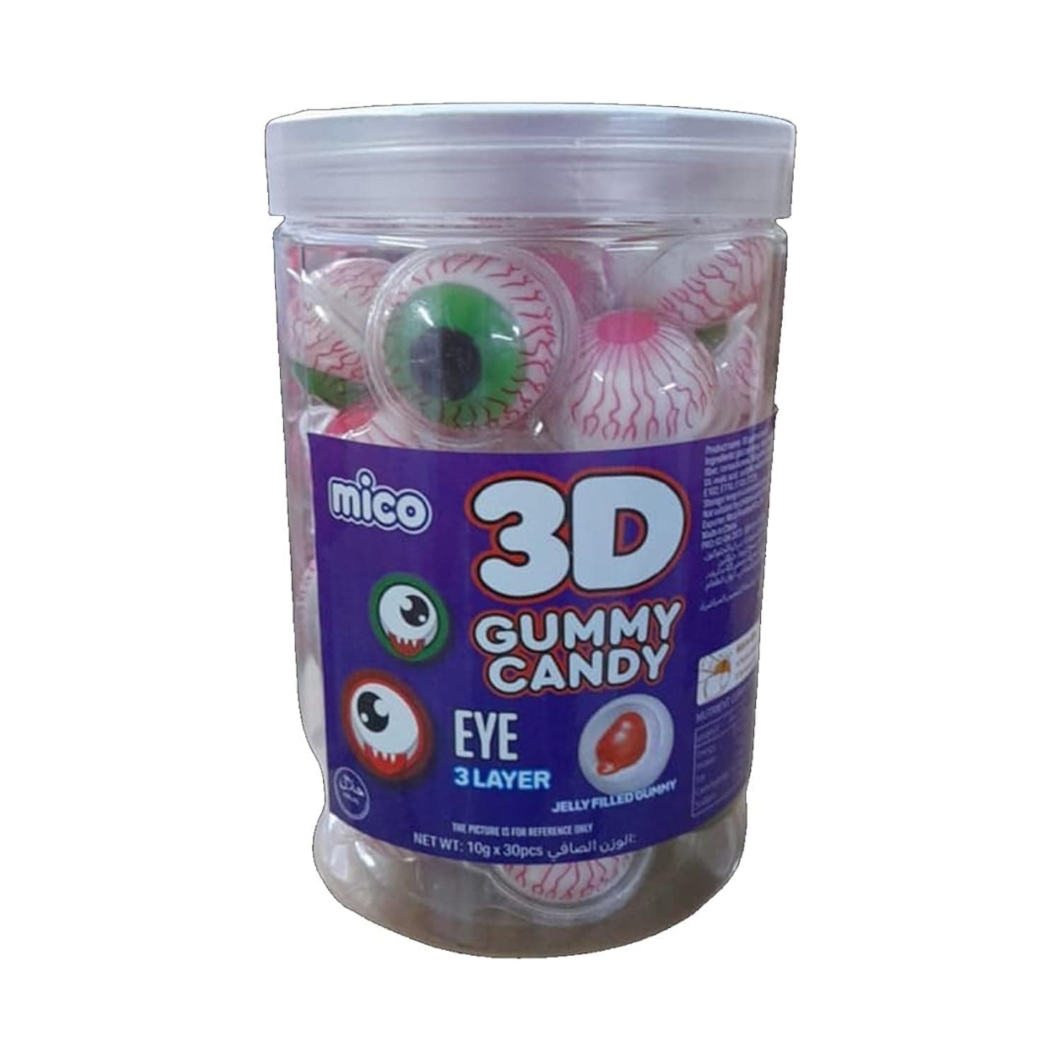 Mico 3D Gummy Candy-Eye 3layer