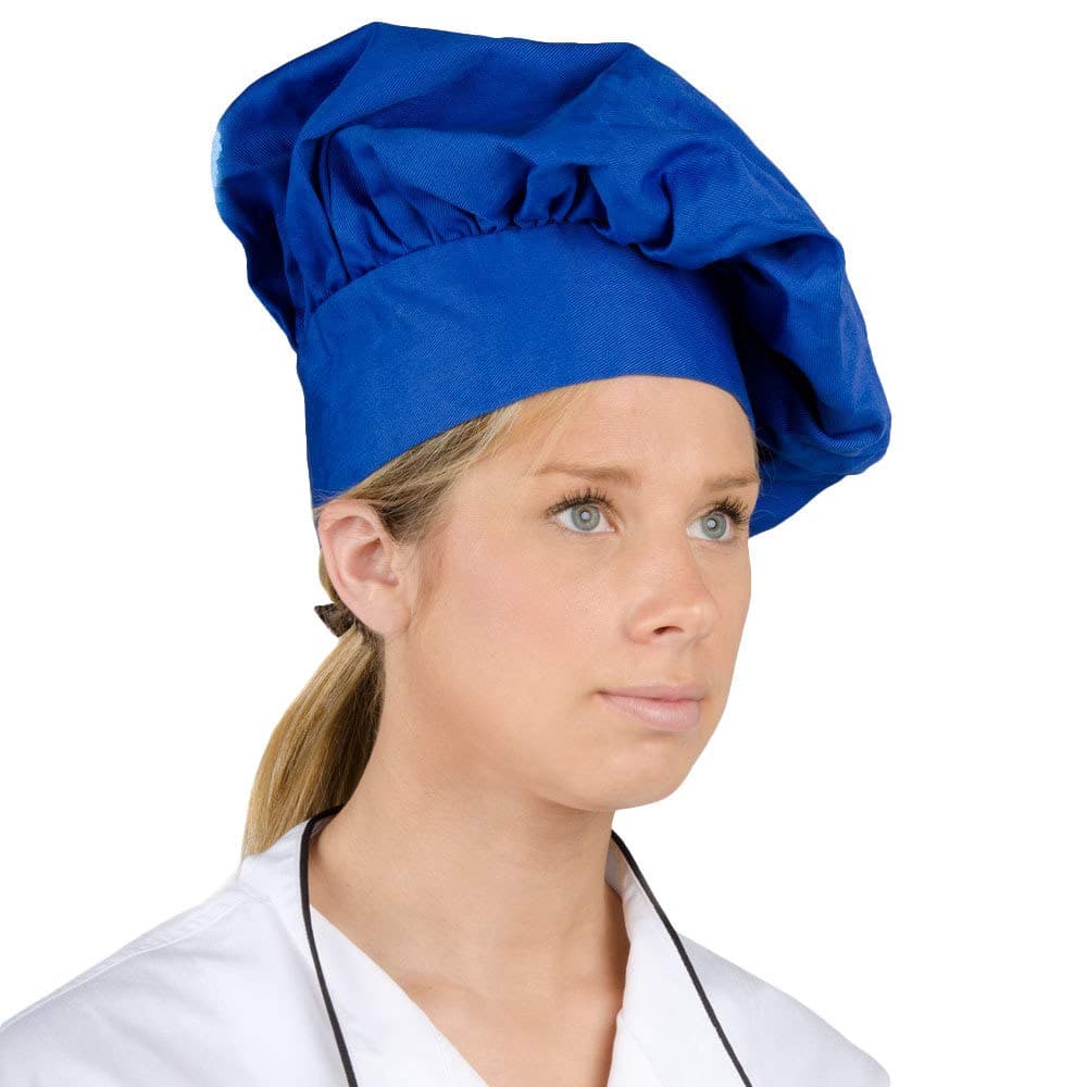 TableTop King 13" Royal Blue Chef Hat, Royal Blue, One size