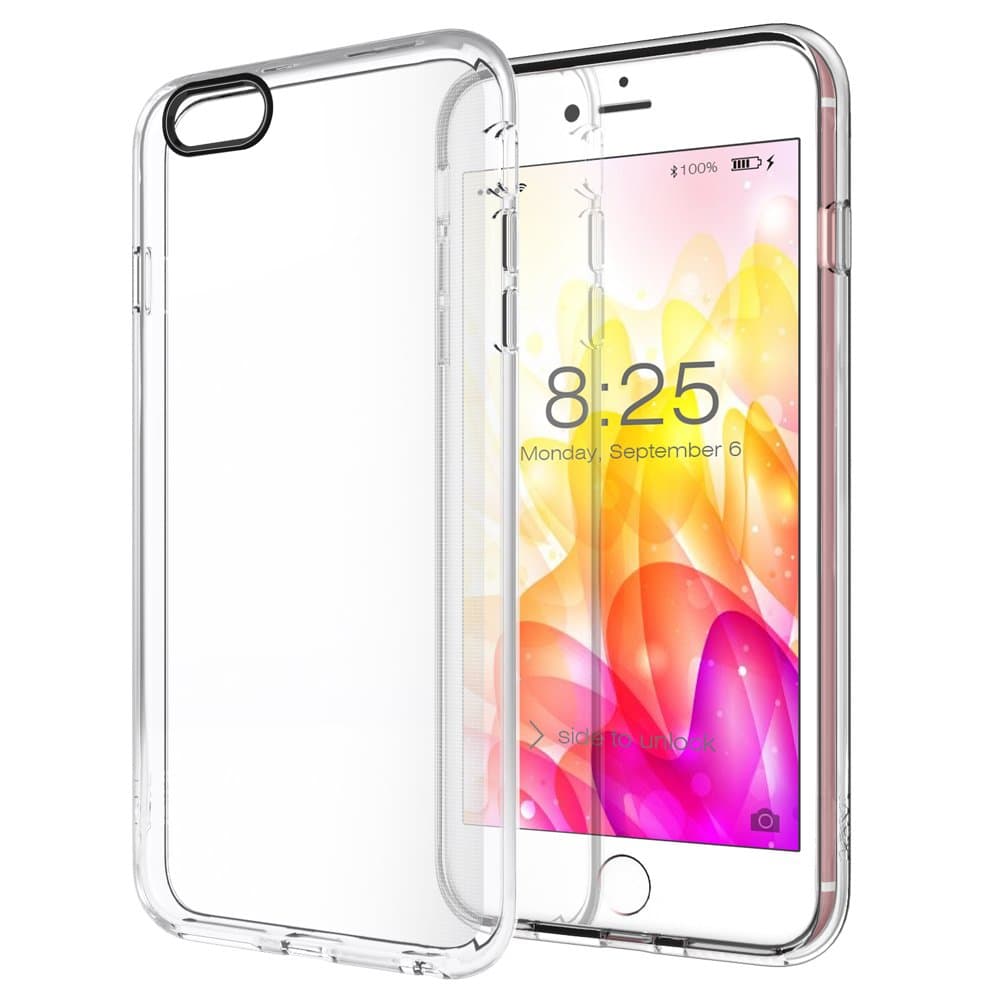iPhone 6S Plus Case, AOYI Slim Clear Perfect Fit & Scratch-Resistant Dual Coating Lightweight TPU Protective Case for Apple iPhone 6S Plus 5.5" (2015)/iPhone 6 Plus (2014) Transparent