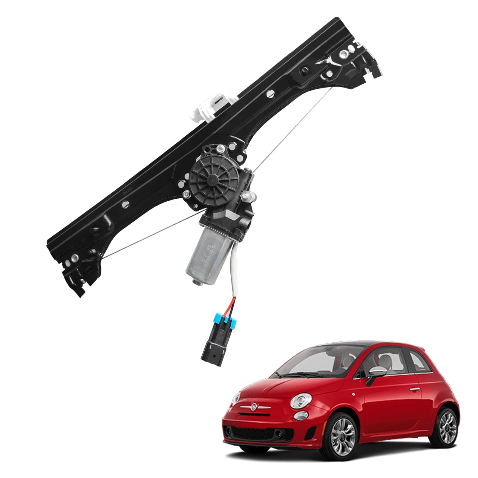 Front Left Power Window Regulator And Motor Assembly Compatible with Fiat 500 1.4L 2012 2013 2014 2015 2016 2017 2018 2019 Replaces Part Number 751-648: 68070267AC 68070267AD 68070267AE - Driver Side
