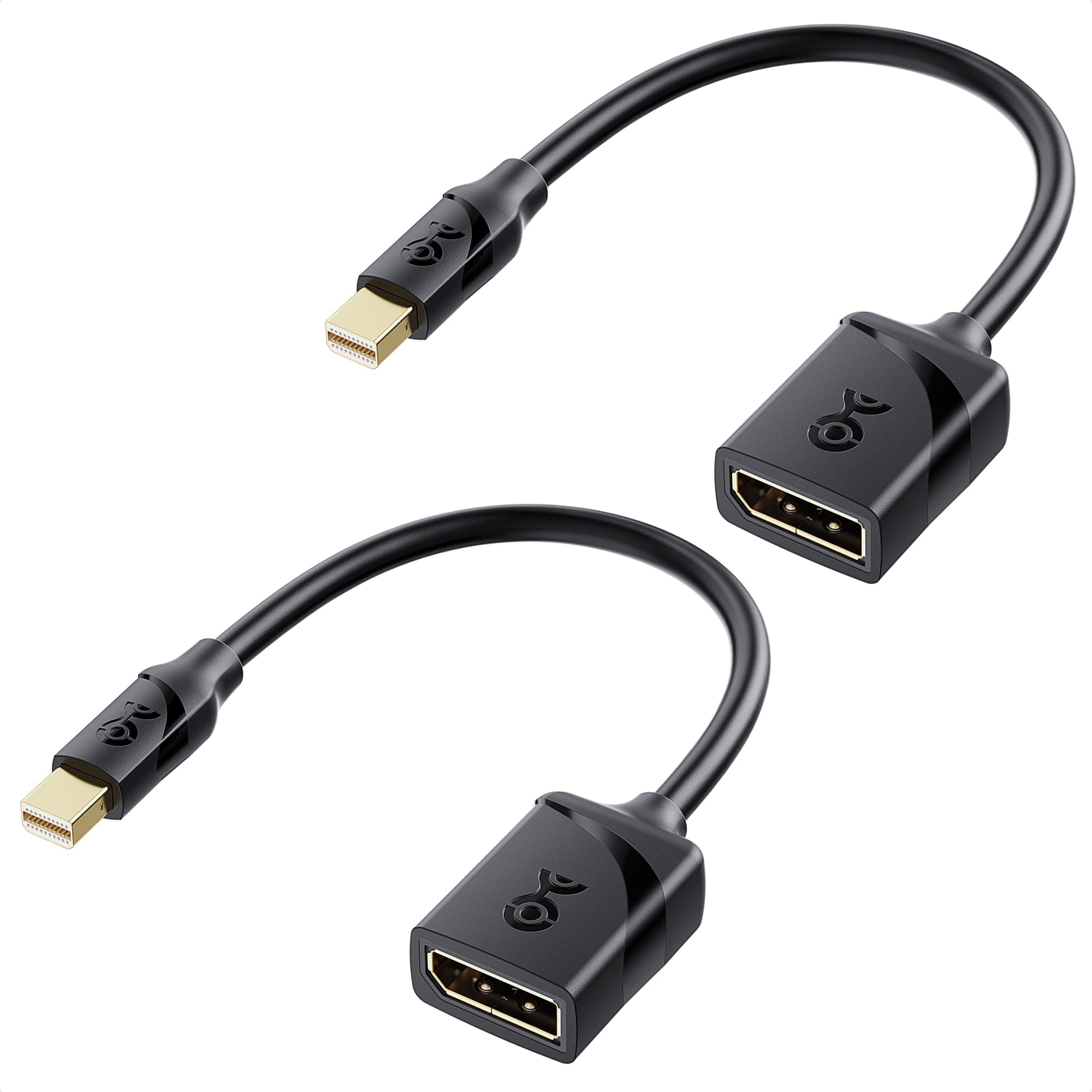 Cable Matters 2パック Mini DisplayPort - DisplayPort アダプター ブラック