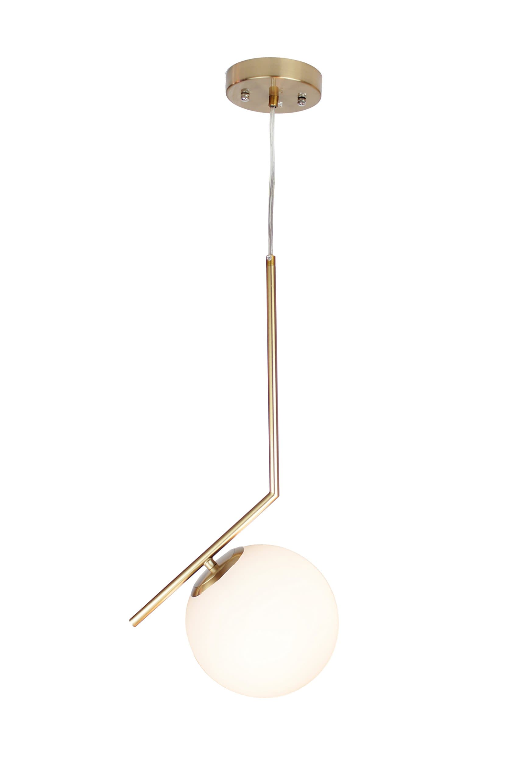 EQMCPB01 Mid Century Brass Pendant Light