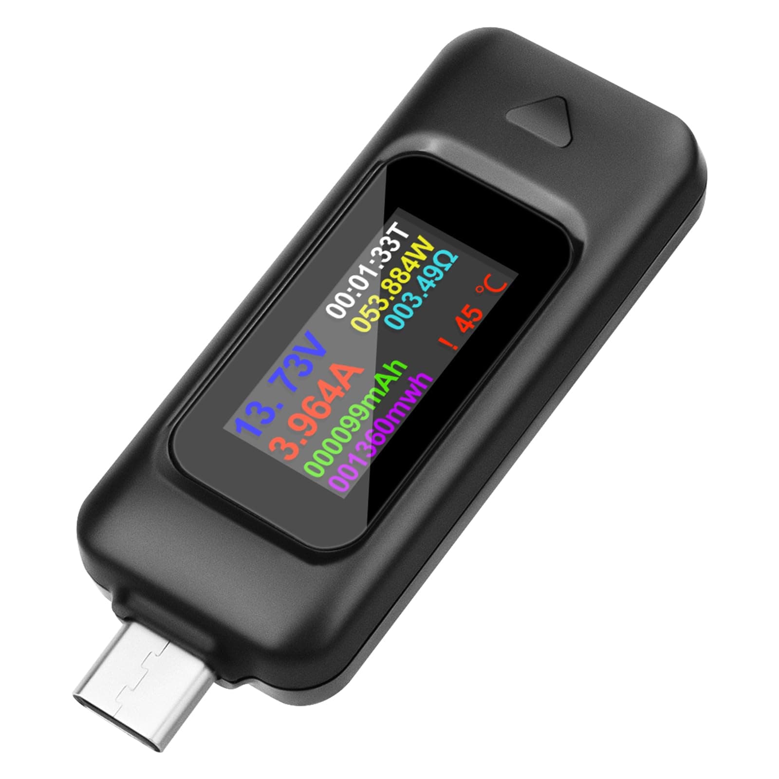 MakerHawk USB Tester Multimeter Voltage and Current Tester 0-5.1A 4-30V USB Power Tester Multi-function Tester Display Capacity Voltage Current Detector