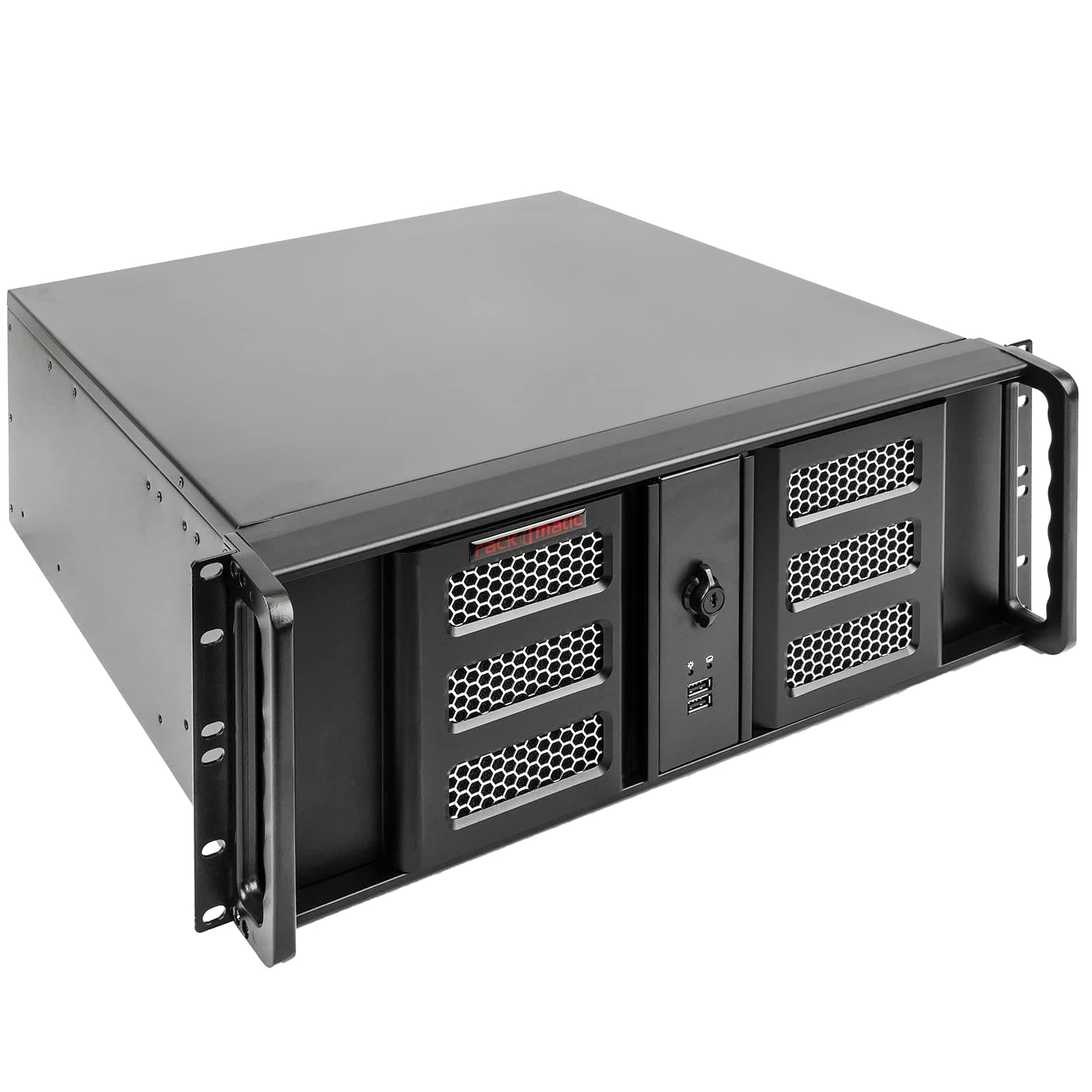 RackMatic - Server case rackmount chassis 19 inch IPC ATX 4U 3x5.25 inch 8x3.5 inch depth 460mm