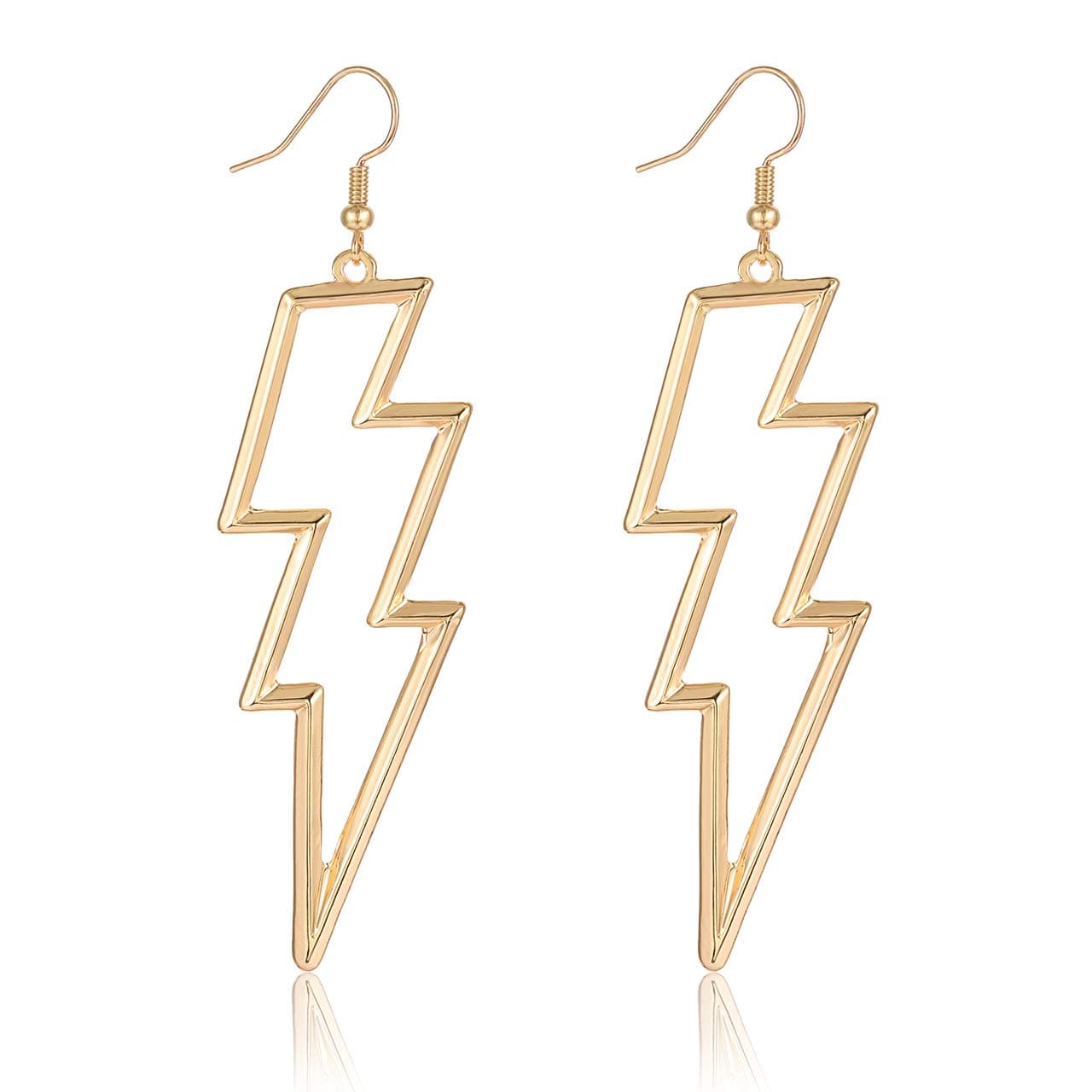 Lightning Bolt Drop Dangle Earrings For Woman Statement Flash Thunder Hook Earrings Punk Fashion Jewelry