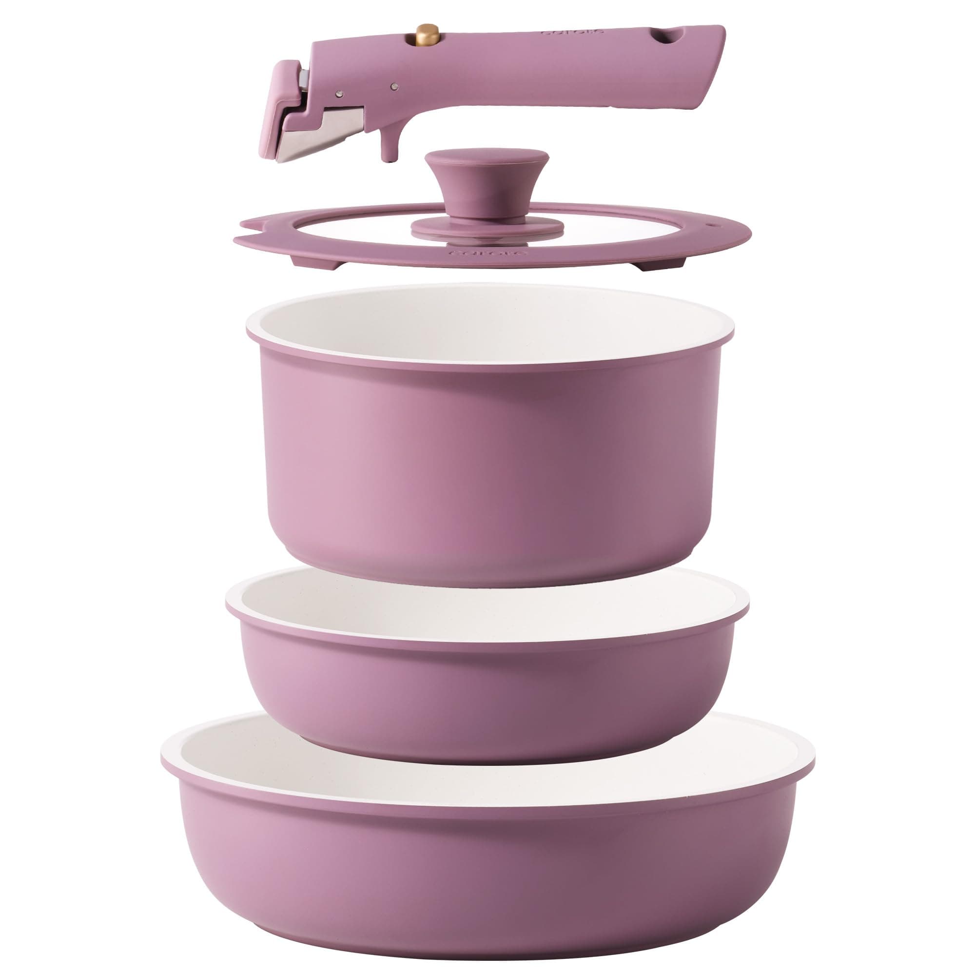 3pcsPots and Pans Set Non Stick, Induction Available, Kitchen Cooking Pot and Pan, Dishwasher Safe