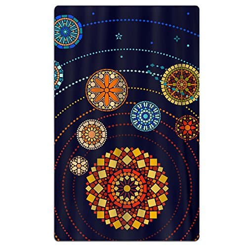 Mandala Style Solar System 100% Polyester Pool Towel Chair (31" X 51") Thick Soft Quick Dry Lightweight Towels Blanket