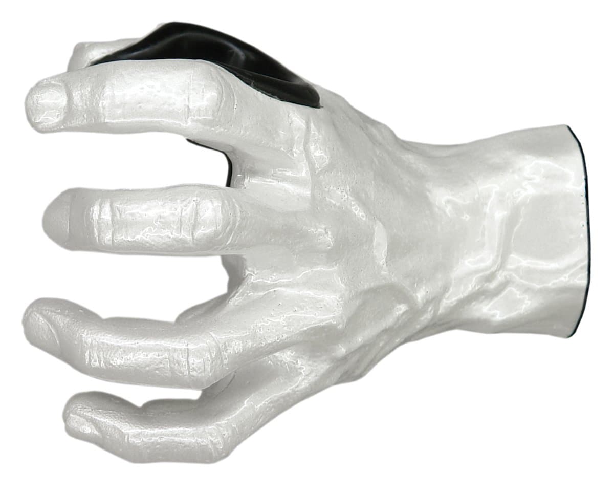 Grip Studios Custom Guitar Grip/Guitar Hanger Left Hand Facing - Pearlised White Design