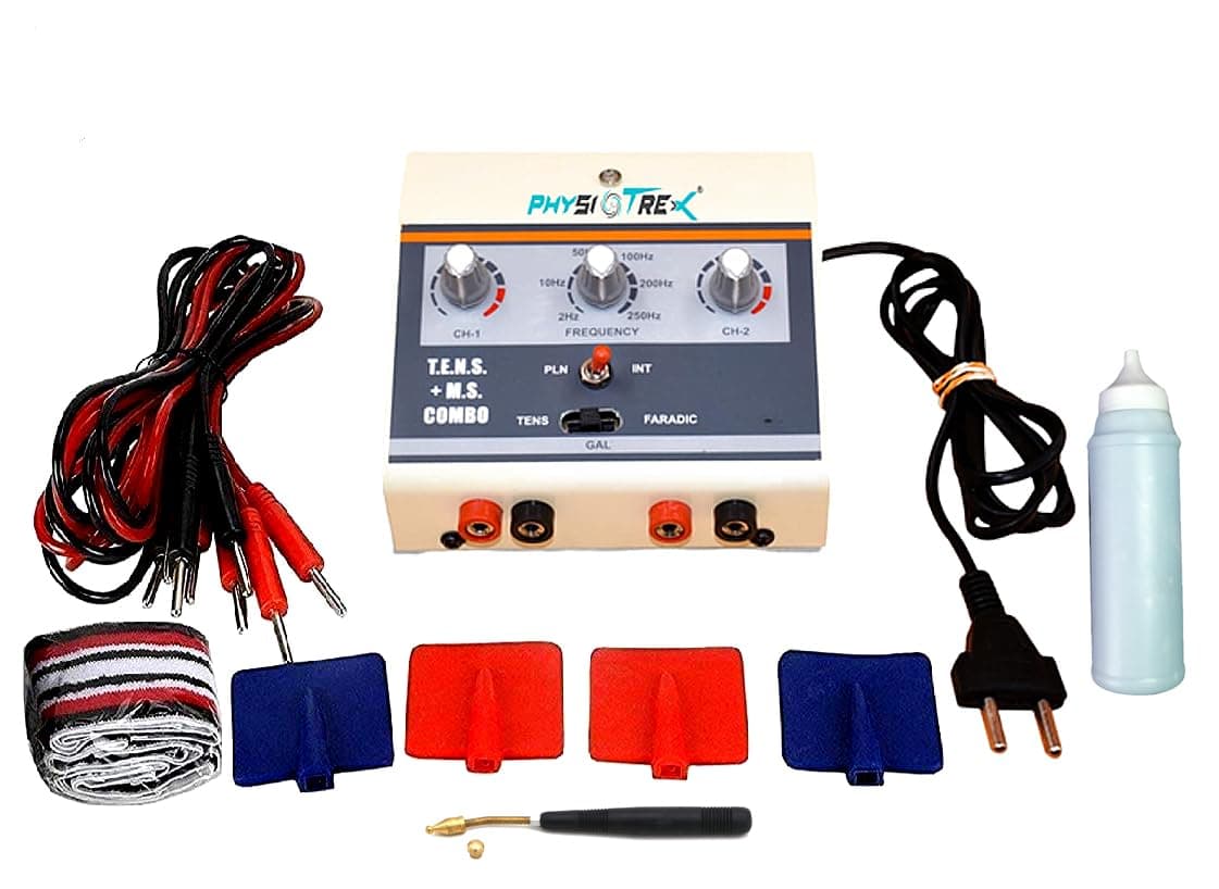 PHYSIOTREX Electrotherapy Equipments Tens and EMS Combo Machine for Physiotherapy With 1 Year Warranty
