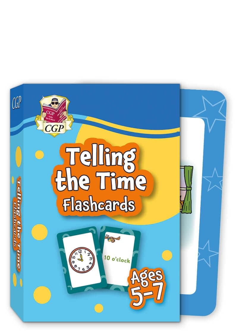 Coordination Group Publications Ltd (CGP) New Telling the Time Home Learning Flashcards for Ages 5-7