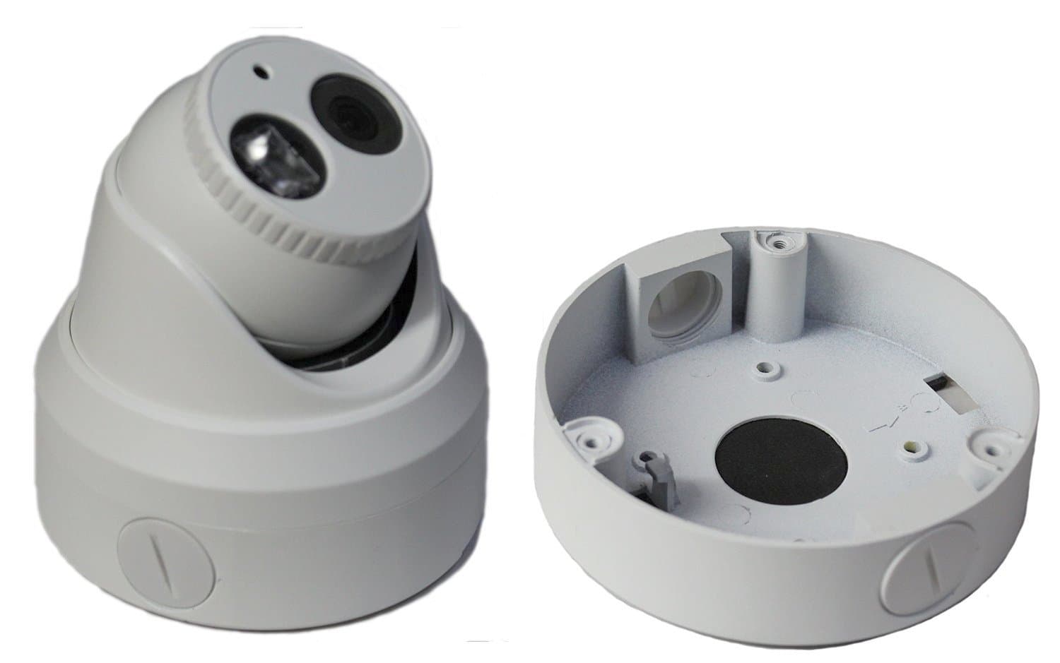 Kenuco Junction Box/Mounting Base hik-Compatible Turret Camera DS-2CD23x2 Size | 130MM X 32MM | BOX03 (White 1PK)
