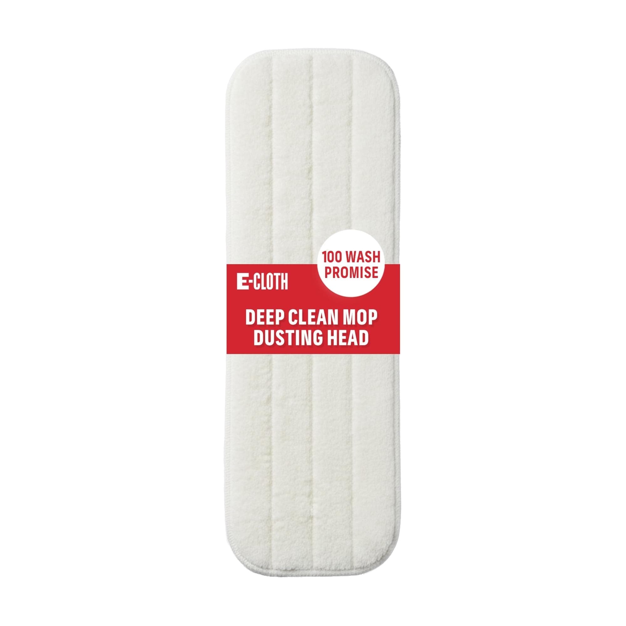 E-Cloth Deep Clean Mop Dusting Head, Reusable Microfiber Dusting Mop Heads Replacements for Dust Mops for Floor Cleaning, 100 Wash Guarantee, 1 Pack