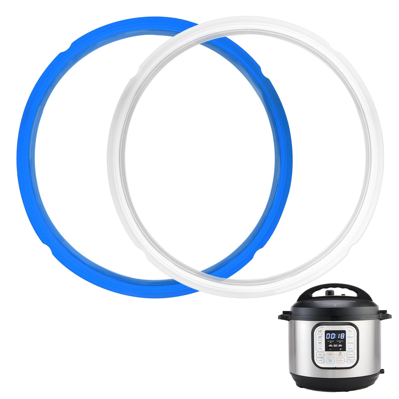 2 Pack Sealing Ring 6qt for Instant Pot Sealing Ring for 6 & 5qt Insta Pot, F...