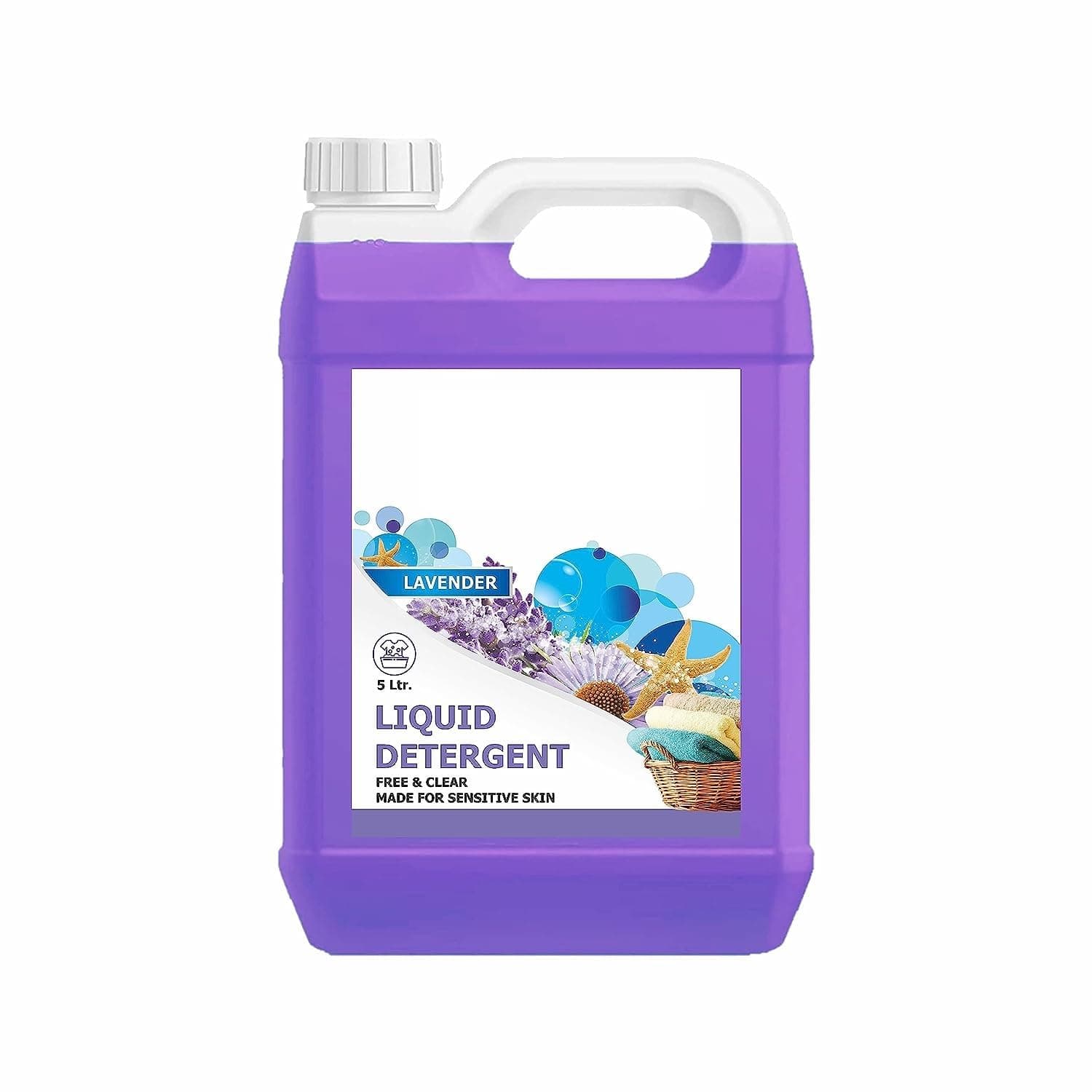 MC MNC 4X POWER LOW FOAM LAUNDRY LIQUID DETERGENT 5 L,Concentrated Laundry Liquid Detergent Top Load/Bucket Wash - 5L (Pink)