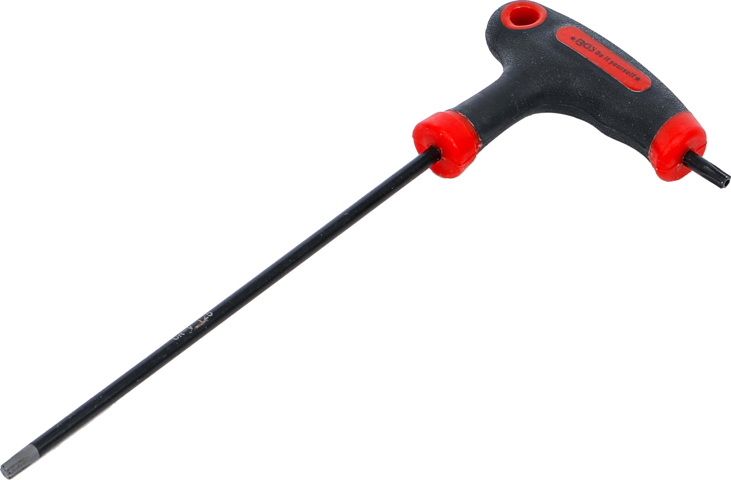 BGS Do it yourself Kraftmann 7880-T25 | T-Handle L-Type Wrench | T-Star tamperproof/non-tamperproof (for Torx) | T25