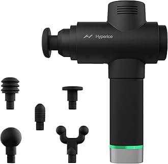 Hyperice Hypervolt 2 Pro - Featuring Quiet Glide Technology - Handheld Percussion Massage Gun - 5 Speeds, 5 Interchangeable Heads - Helps Relieve Sore Muscles and Stiffness
