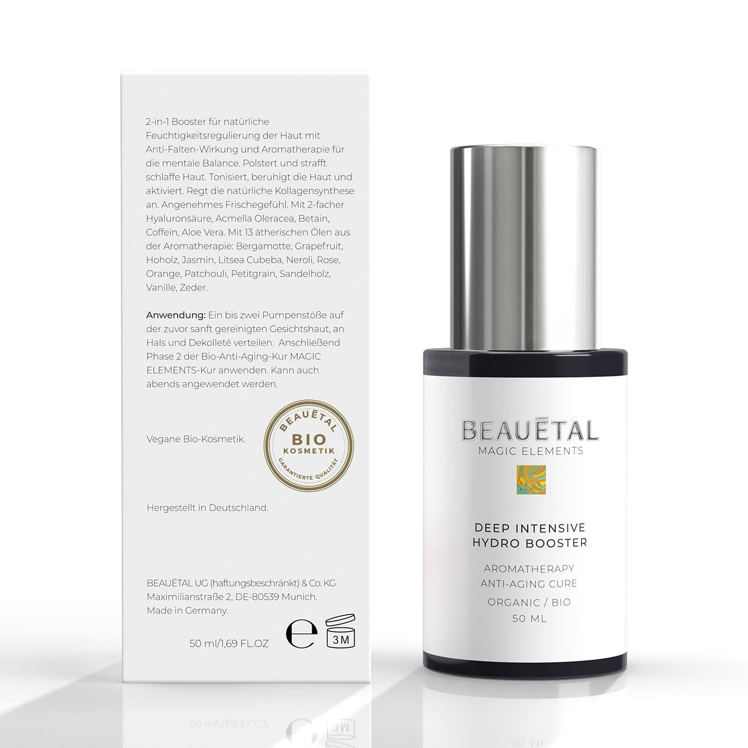 Deep Intensive Hydro Booster Anti-Ageing Morning Routine Step 1 from the Magic Elements Series - Highly Active Formula Against Wrinkles and Dry Skin with 2x Hyaluron, Acmella Oleracea and Aromatherapy