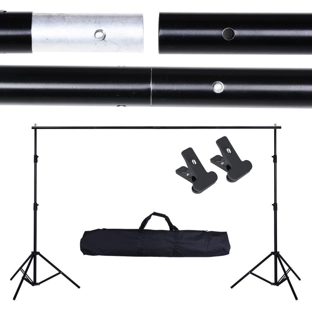 Adjustable Background Backdrop Support Stand Crossbar System Photo Studio 10 Ft