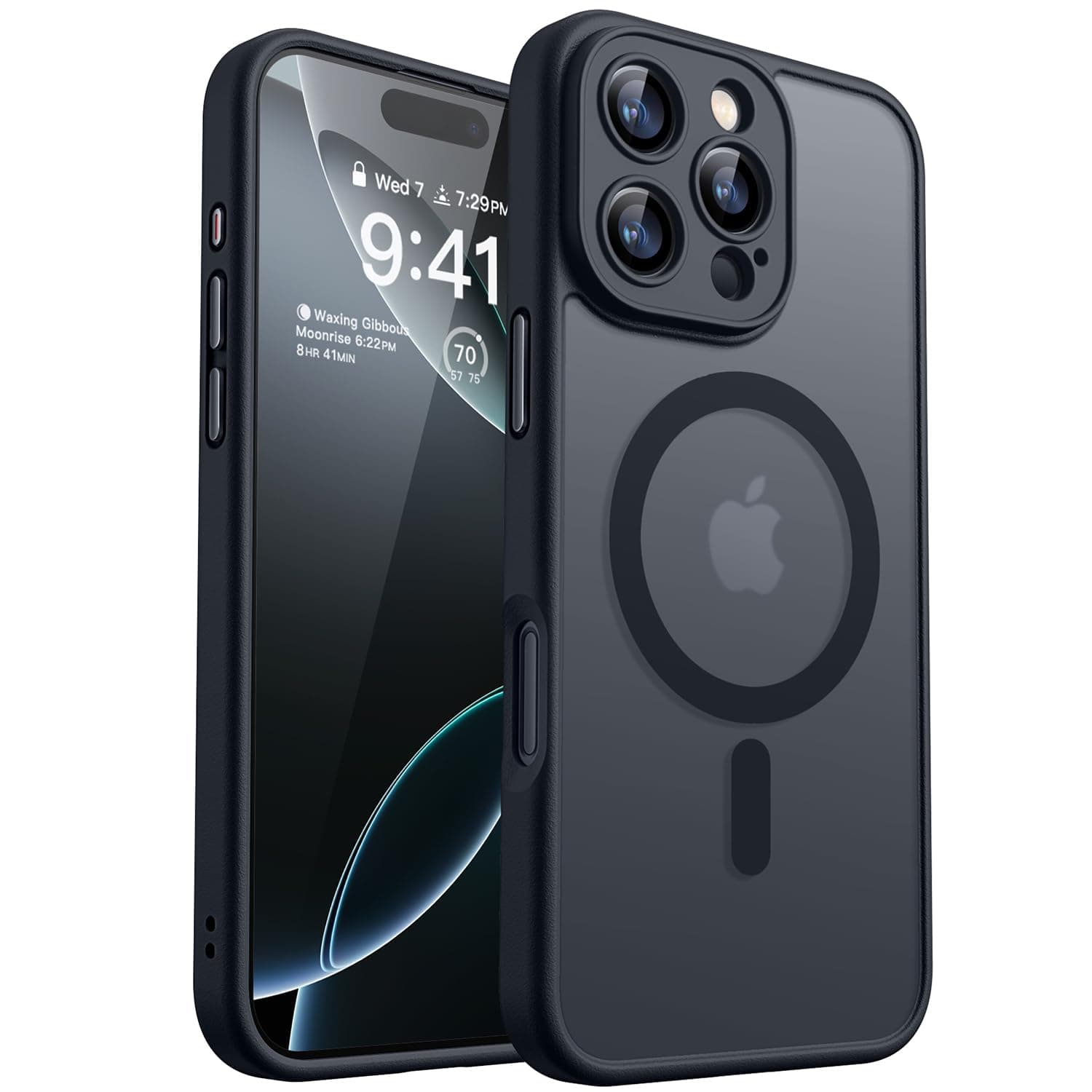 – CANSHN Magnetic for iPhone 16 Pro Max Case, Upgraded [Full Camera Protection] [Compatible with Magsafe] [Translucent Matte] Shockproof Protective Phone Case for iPhone 16 Pro Max 6.9" - Black