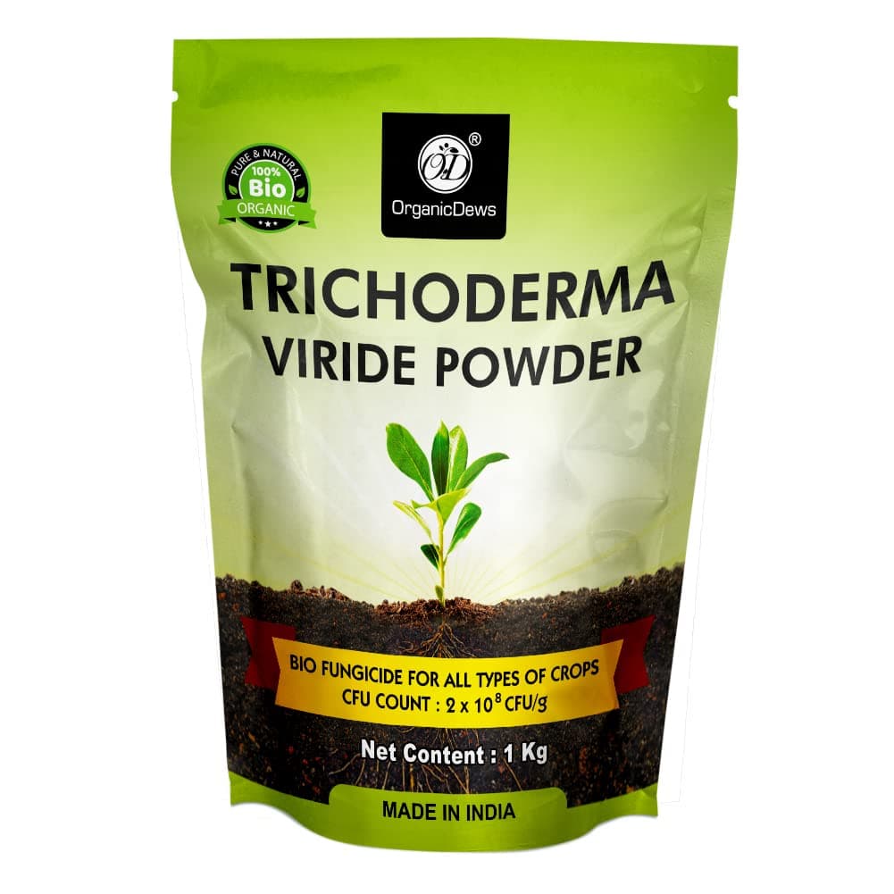 OrganicDews Trichoderma Viride Powder 1 Kg (2 x 10^8 CFU per Gram) For Plants...