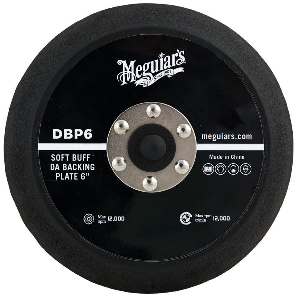 6" DA Backing Plate - Pair With Foam or Microfiber Pads for Dual Action Polishing - DBP6
