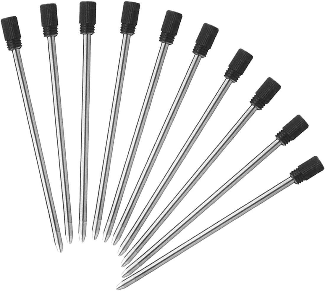2.75'' Ballpoint Pen Refills, Black, Medium Point, 10 Pack