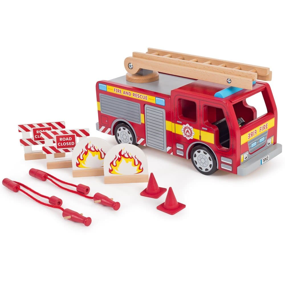 Tidlo Wooden Fire Engine