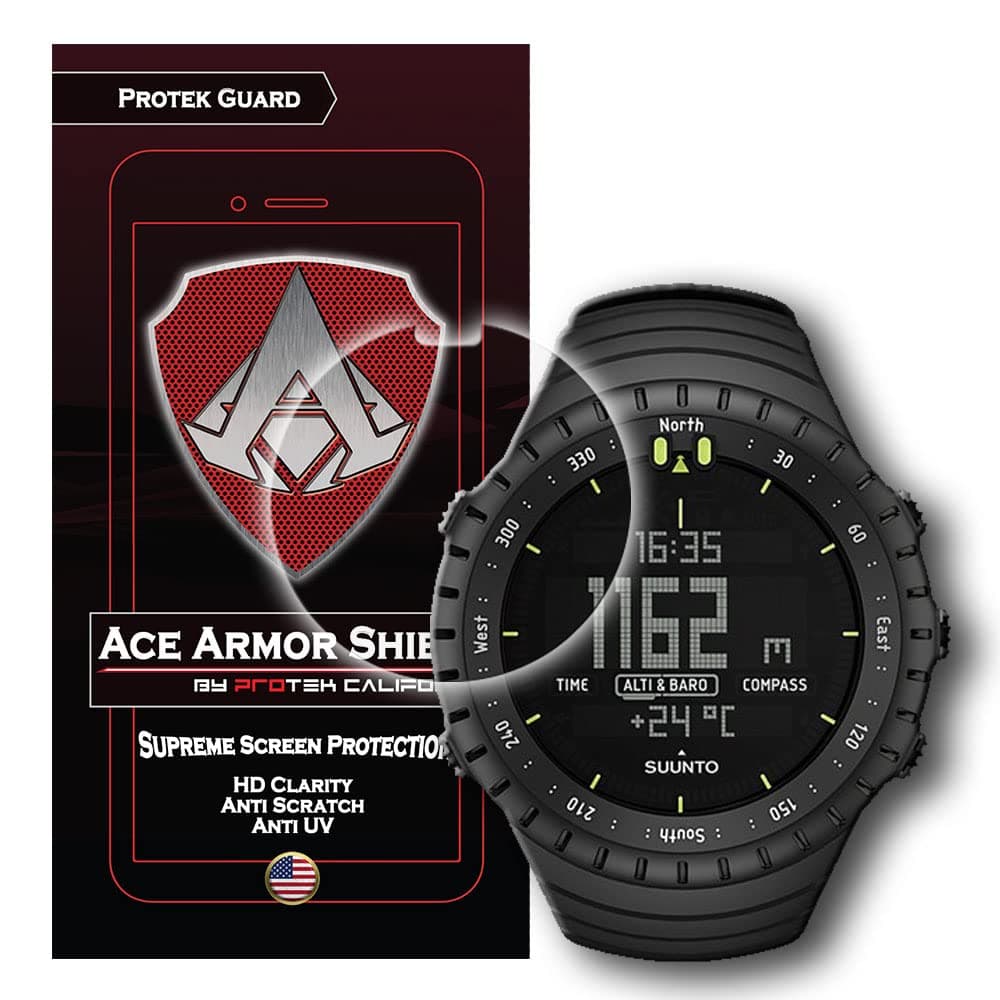 Ace Armor Shield Shatter Resistant Screen Protector for the Suunto Core Wrist-Top Computer Watch / with free lifetime replacement warranty