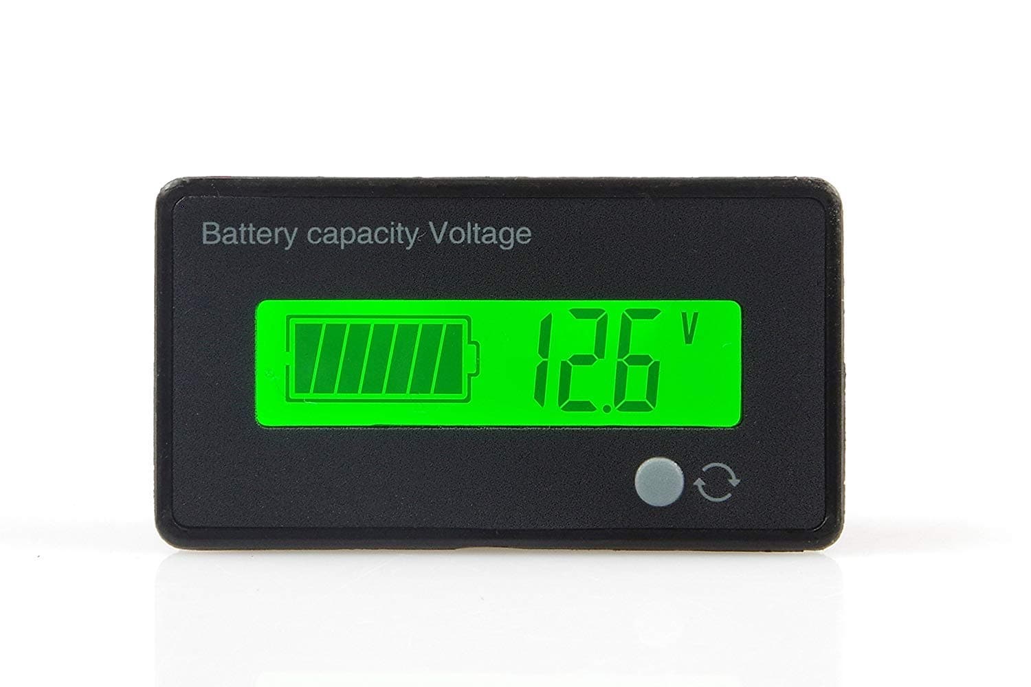 DollaTek Battery Capacity Tester & Voltage Meter with LCD Display Backlit, Waterproof 12V 24V 36V 48V Lead Acid Battery Indicator Voltmeter Monitor Detector