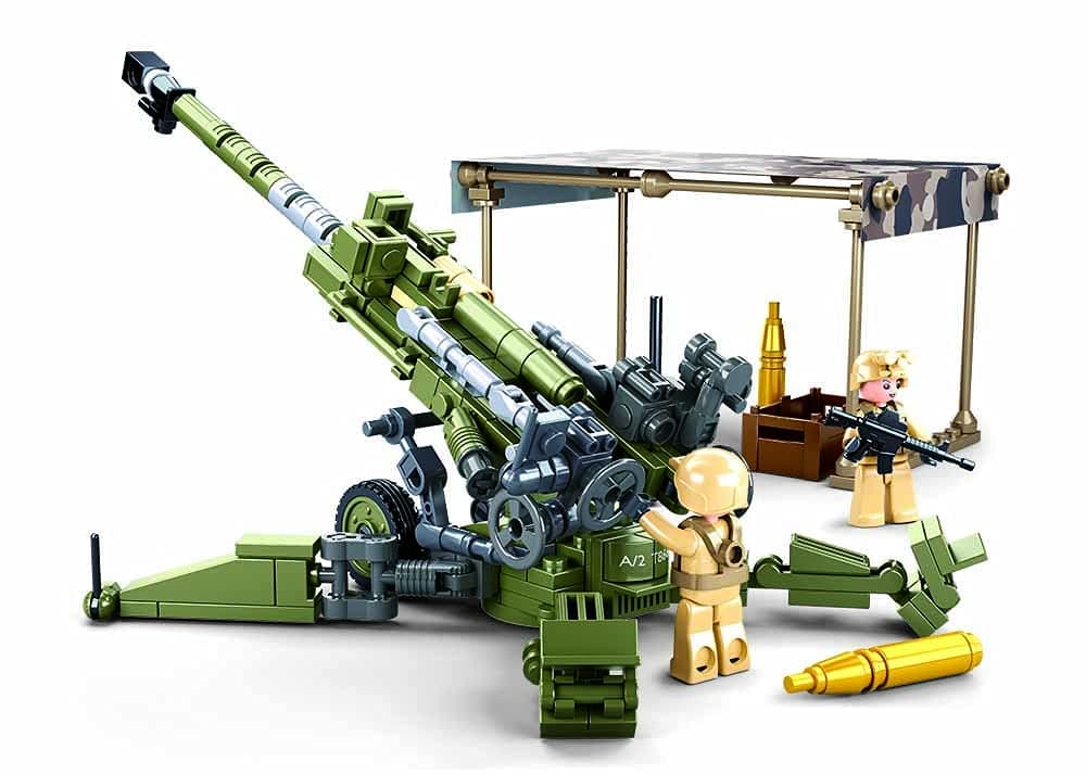 M38-B0890 Model Bricks-M777 Howitzer 258pcs, multicolored