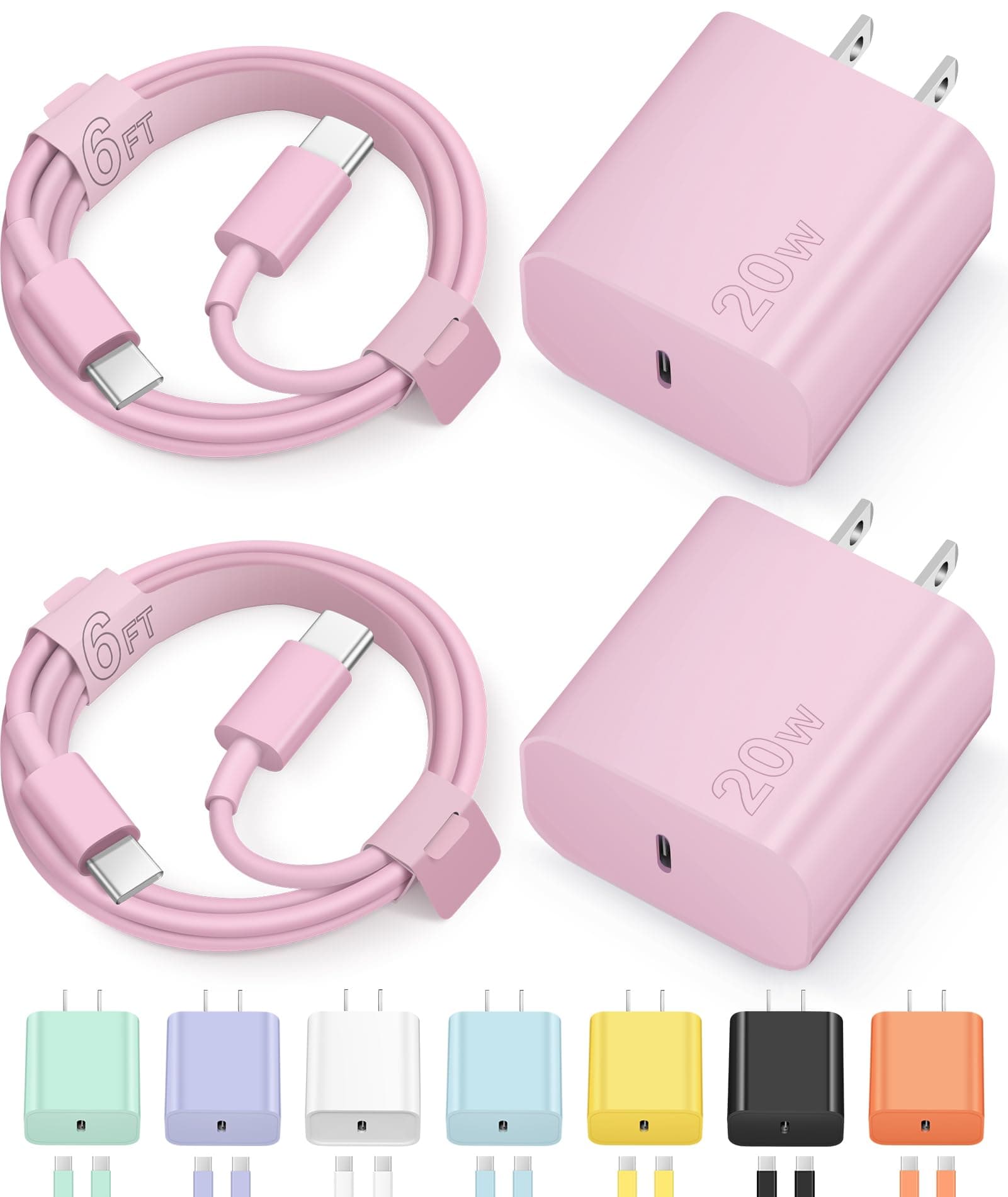iPhone 17/16/15 Charger Pink