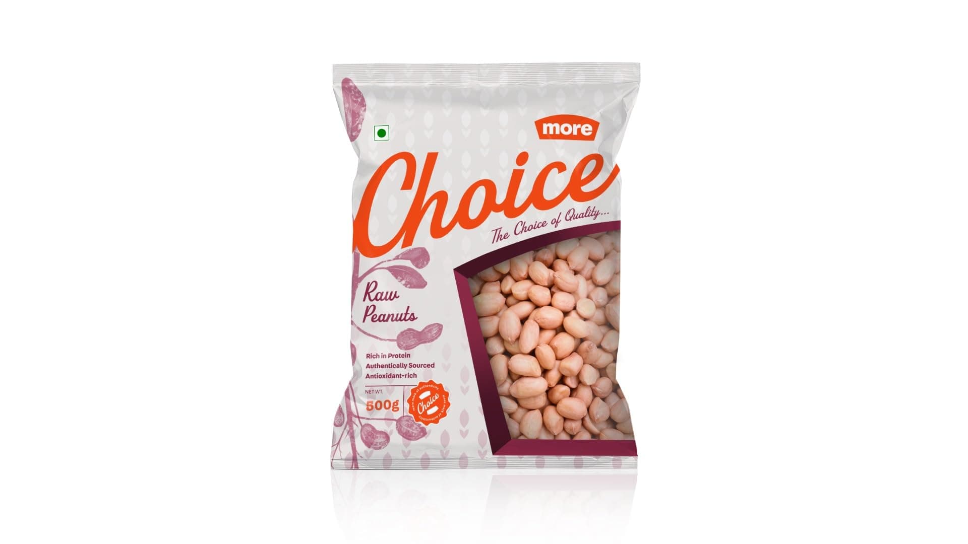 More Superior Raw Peanuts, 500g Pouch