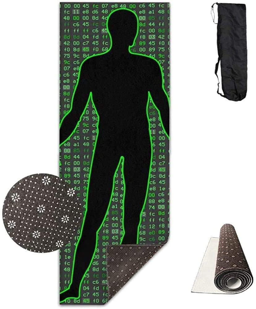 Roger Exercise Mat,Programmer Cool Man Cute Fashionable Exercise Yoga Mats For Breathwork Yoga Pilates 61cmx180cm