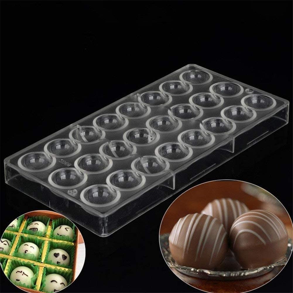 Kitchen Baking Pastry Tools Chocolate Molds Bakeware Pan Moulds DIY 3D Polycarbonate Chocolate Tray Baking Supplies - 27.6x13.6x2.4CM