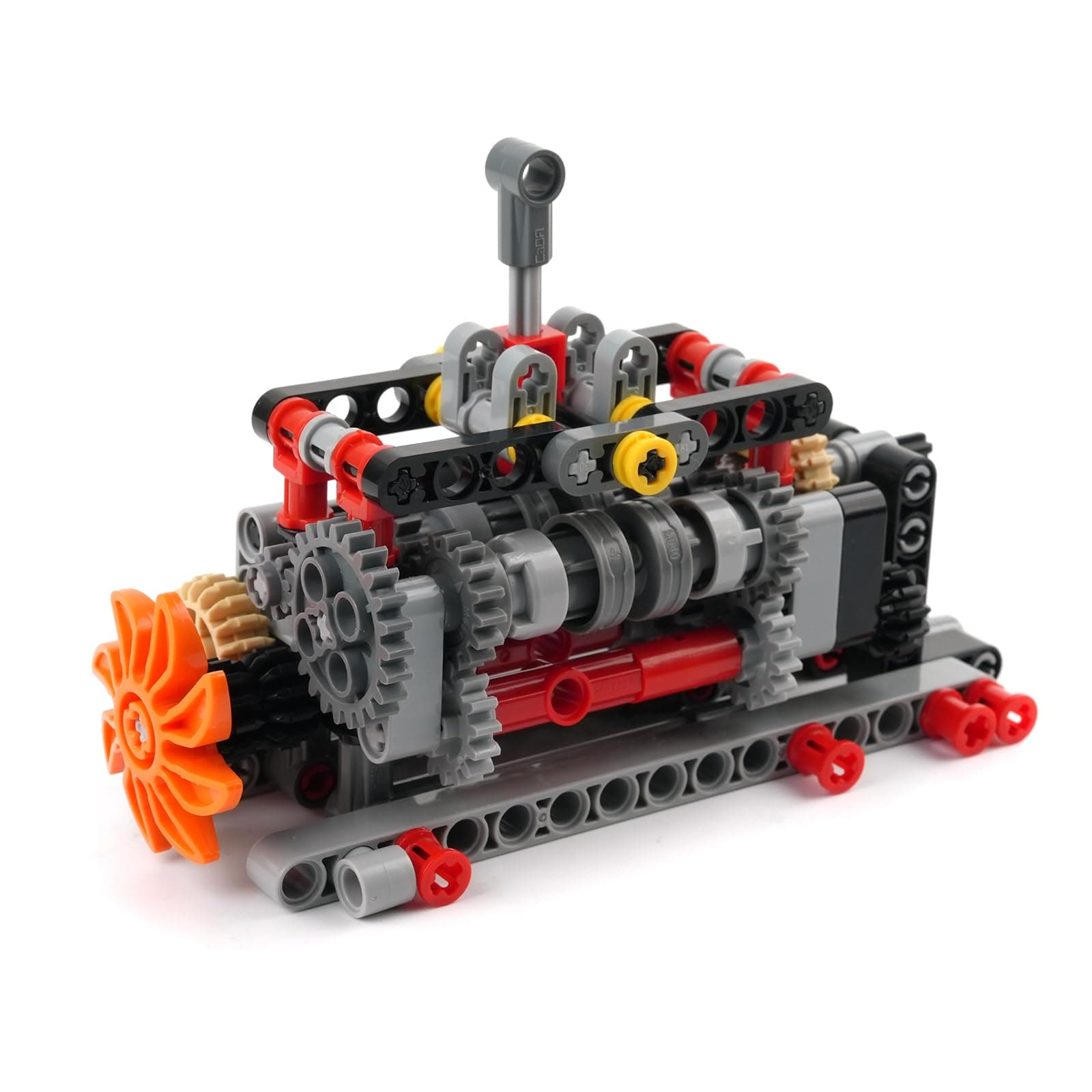 MOC Building Blocks 6 Speed Gearbox Model for Tech Vehicle Gear Shifting/Trendy Ornaments/Gift
