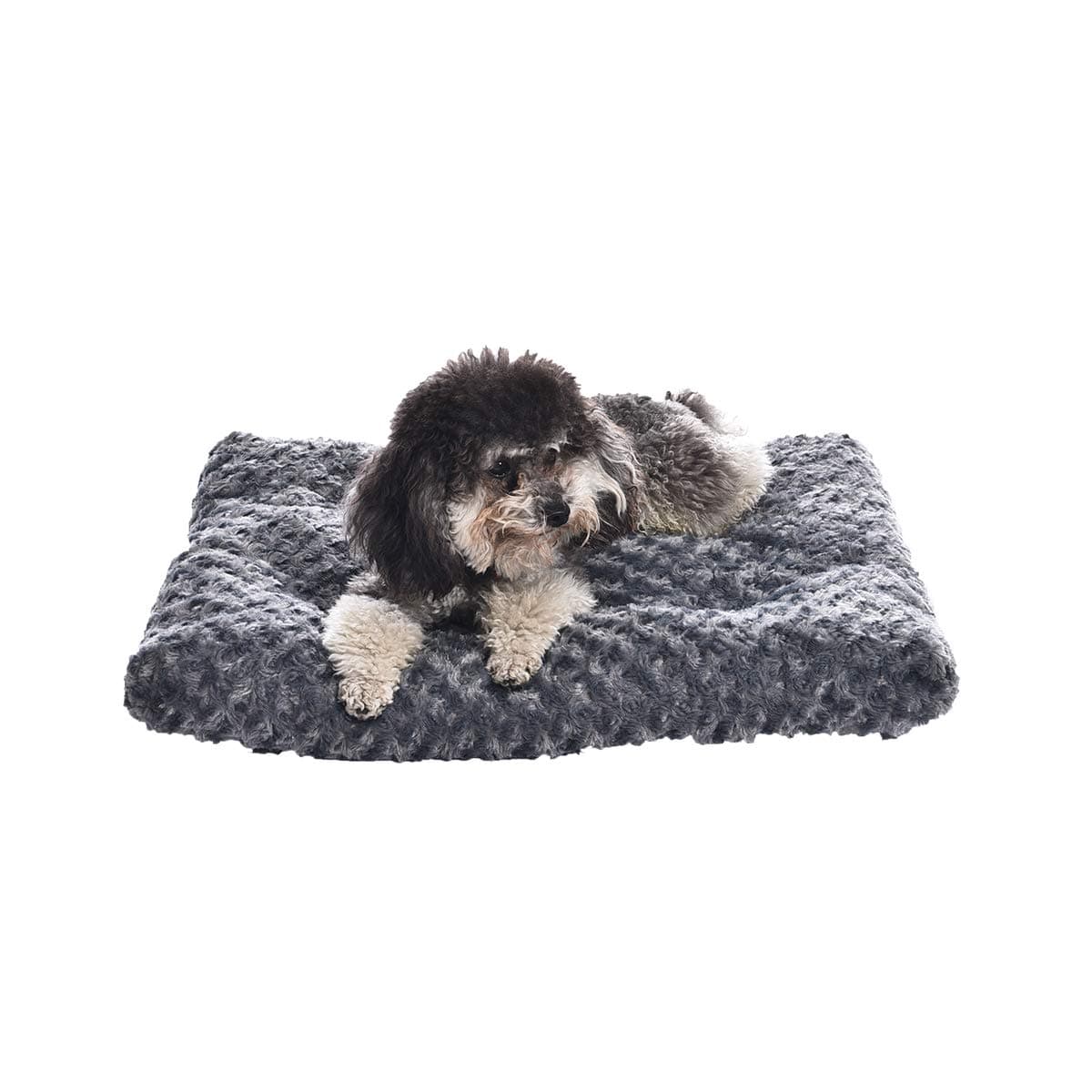 Washable Cat and Dog Bed and Crate Pad, Indoor, Easy to Clean, 23" x 18" x 2.5", Gray