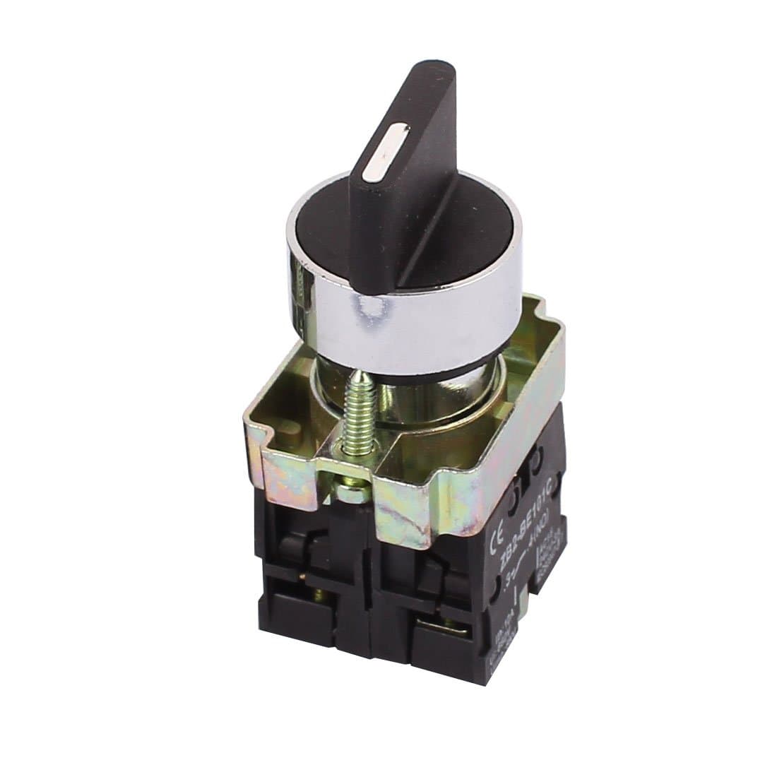 sourcing map 3 Position Rotary Select Selector Switch Self-Locking 2 NO ZB2-BE101C
