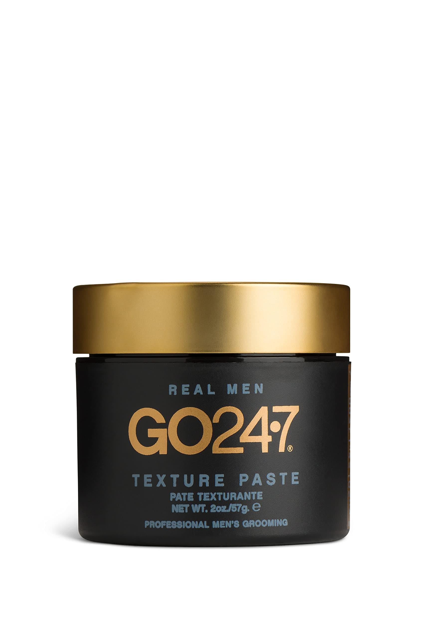 Texture Paste - Strong Hold, Matte Finish Styling Paste for Men - Adds Volume, Texture & Definition - Long-Lasting Control Without Shine - Ideal for All Hair Types, 2 Oz