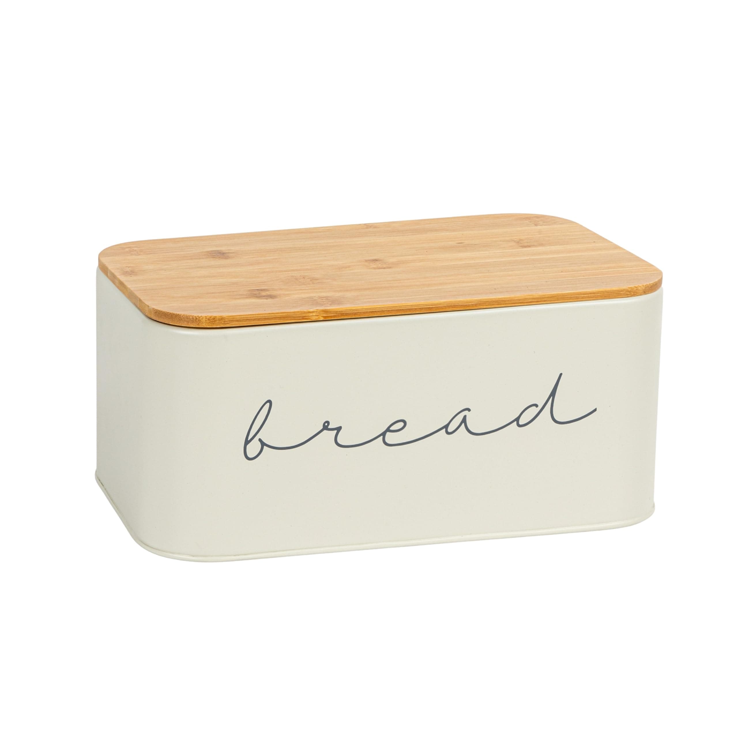 Bloomingville Metal Bread Bin with Bamboo Lid