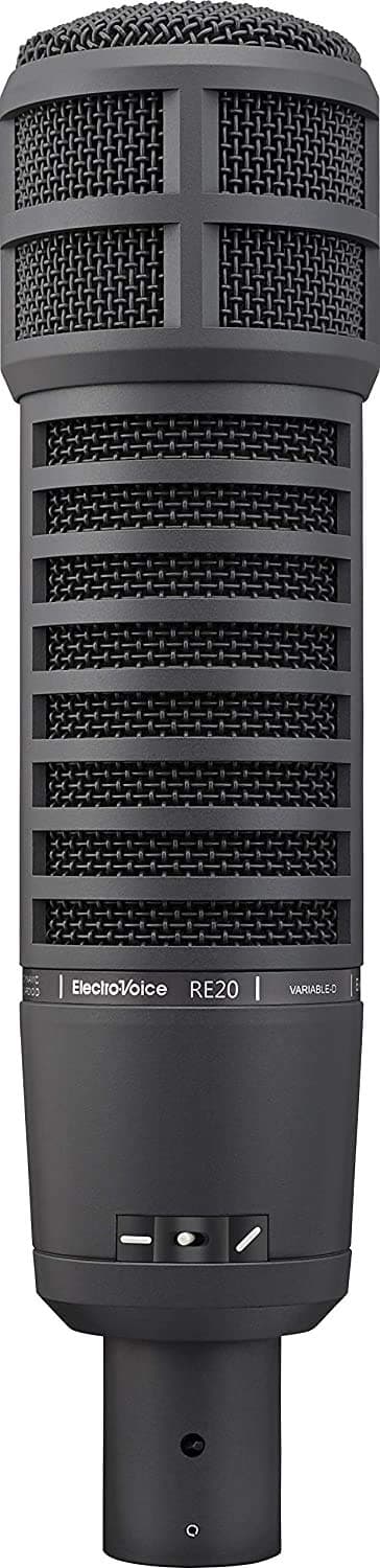 Electro-Voice RE20-BLACK Broadcast Announcer Microphone with Variable-D