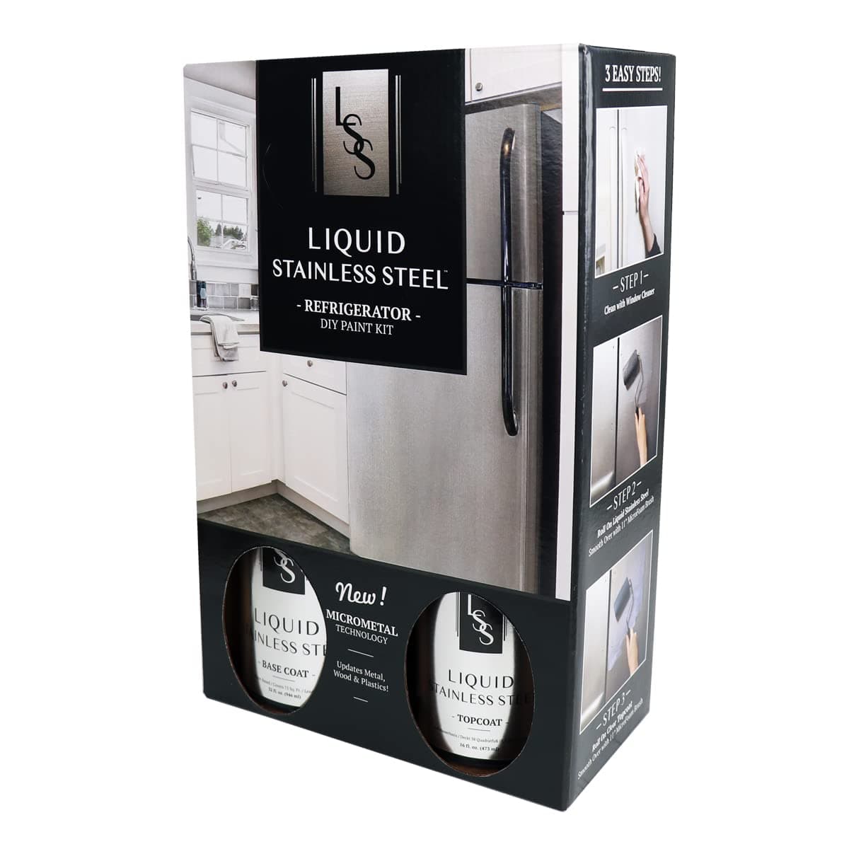 Liquid Stainless Steel Refrigerator Paint Kit