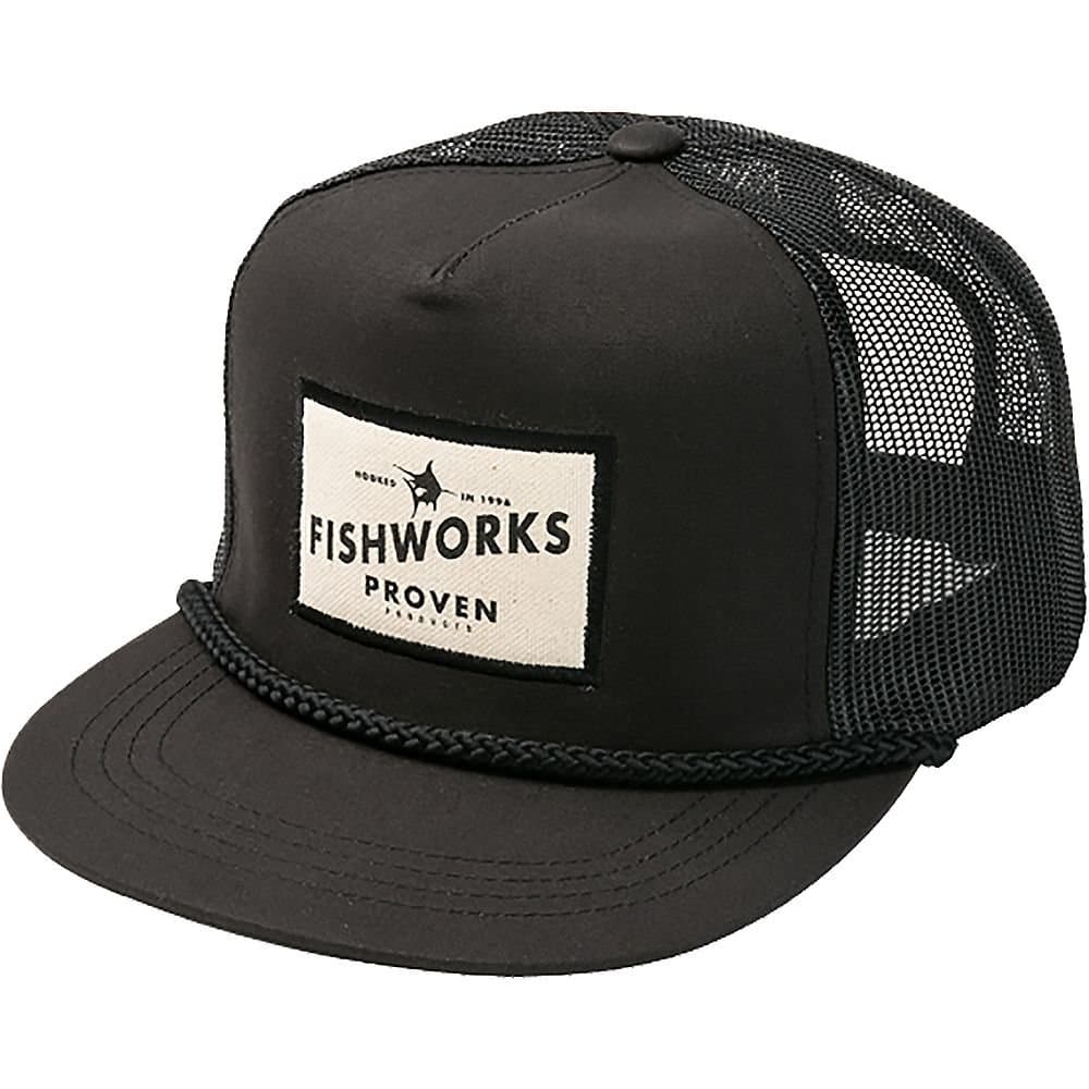 Fishworks Dockside Trucker Hat - One Size fits All - Black