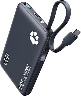 INIU Mobile Battery, Ultra-Lightweight, Compact, Slim [22.5W Fast Charging, Large Capacity 10,000mAh] Type C Mobile Battery Popular USB C USB A Power Bank (PSE Certified, Simultaneous Charging for 3