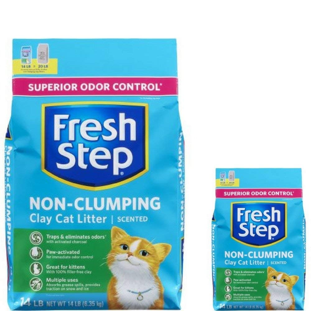 Fresh StepNon Clumping Clay Cat Litter,Scented,14 lbs 2