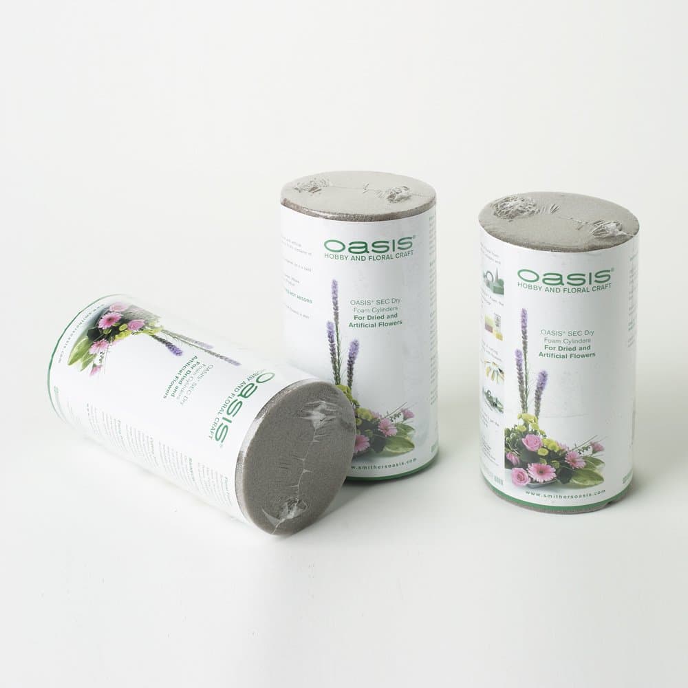 Oasis Cylinder (1 pack is supplied with 3 pieces size 8x6 cm)