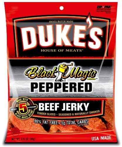 Dukes Black Magic Peppered Beef Jerky, 3.15 Ounce -- 8 per case.