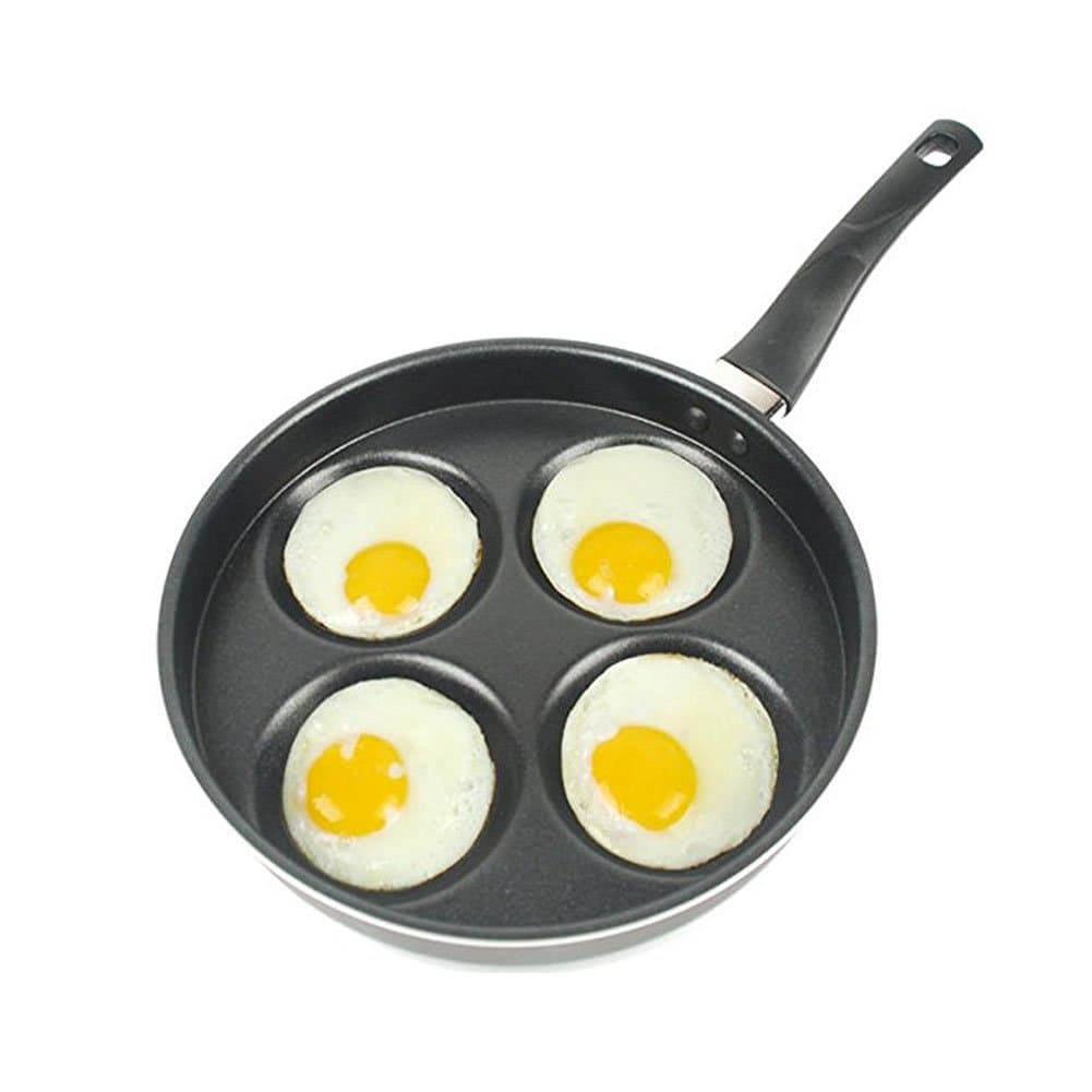Egg Pan Pancake Pan Egg Fry Pan Kitchen Cooker Breakfast Tool Skillet Eggs 4 Poacher