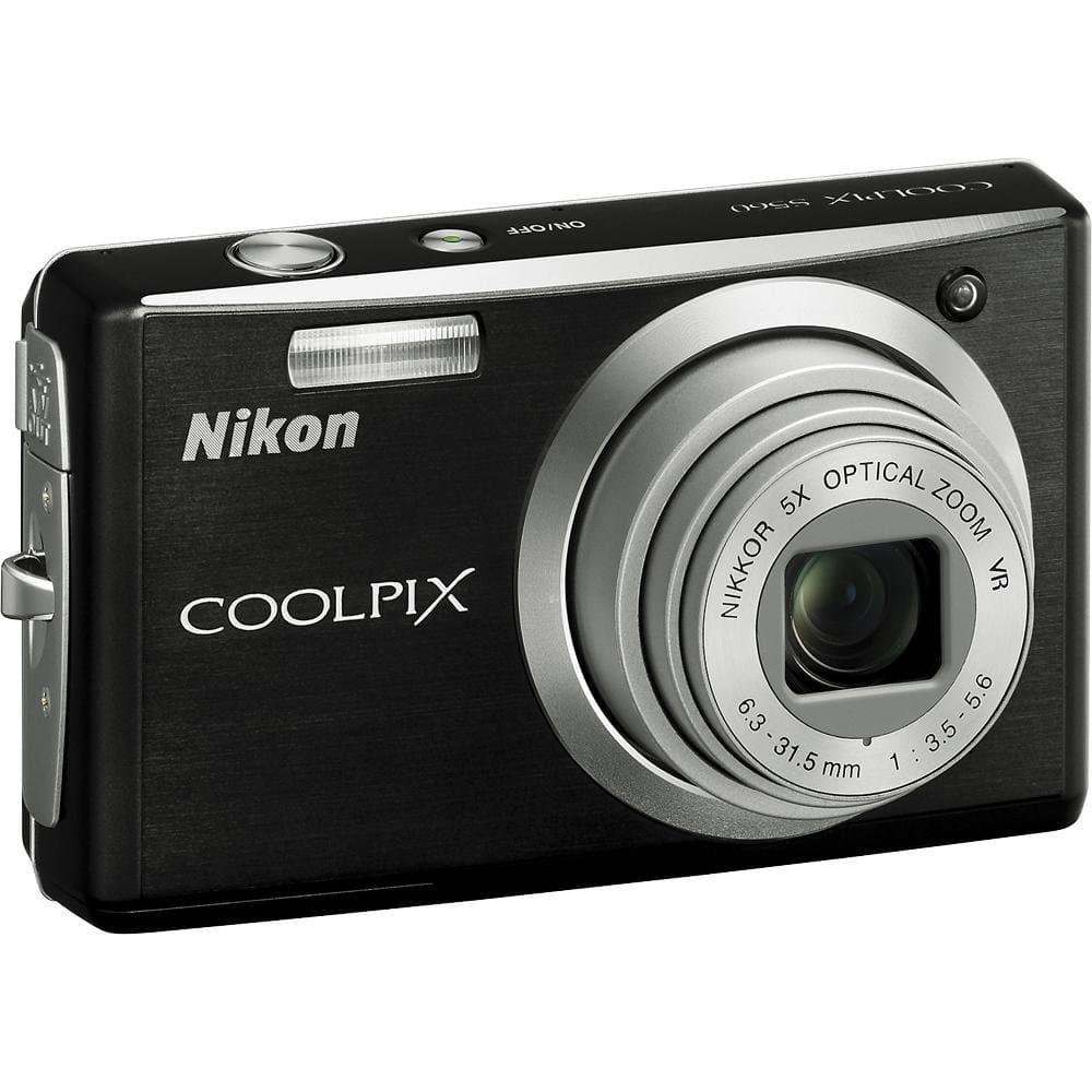 Nikon Coolpix S560 10MP Digital Camera with 5x Optical Vibration Reduction (VR) Zoom with 2.7 inch LCD (Graphite Black)