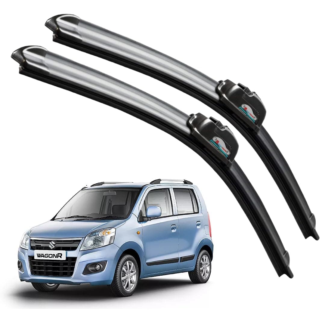 CARNYX Frameless Windshield Wiper Blades, Front Car Wipers Set of 2, Noise-Free, Durable Performance Compatible with (Maruti Suzuki WagonR Old (D-18,P-16))