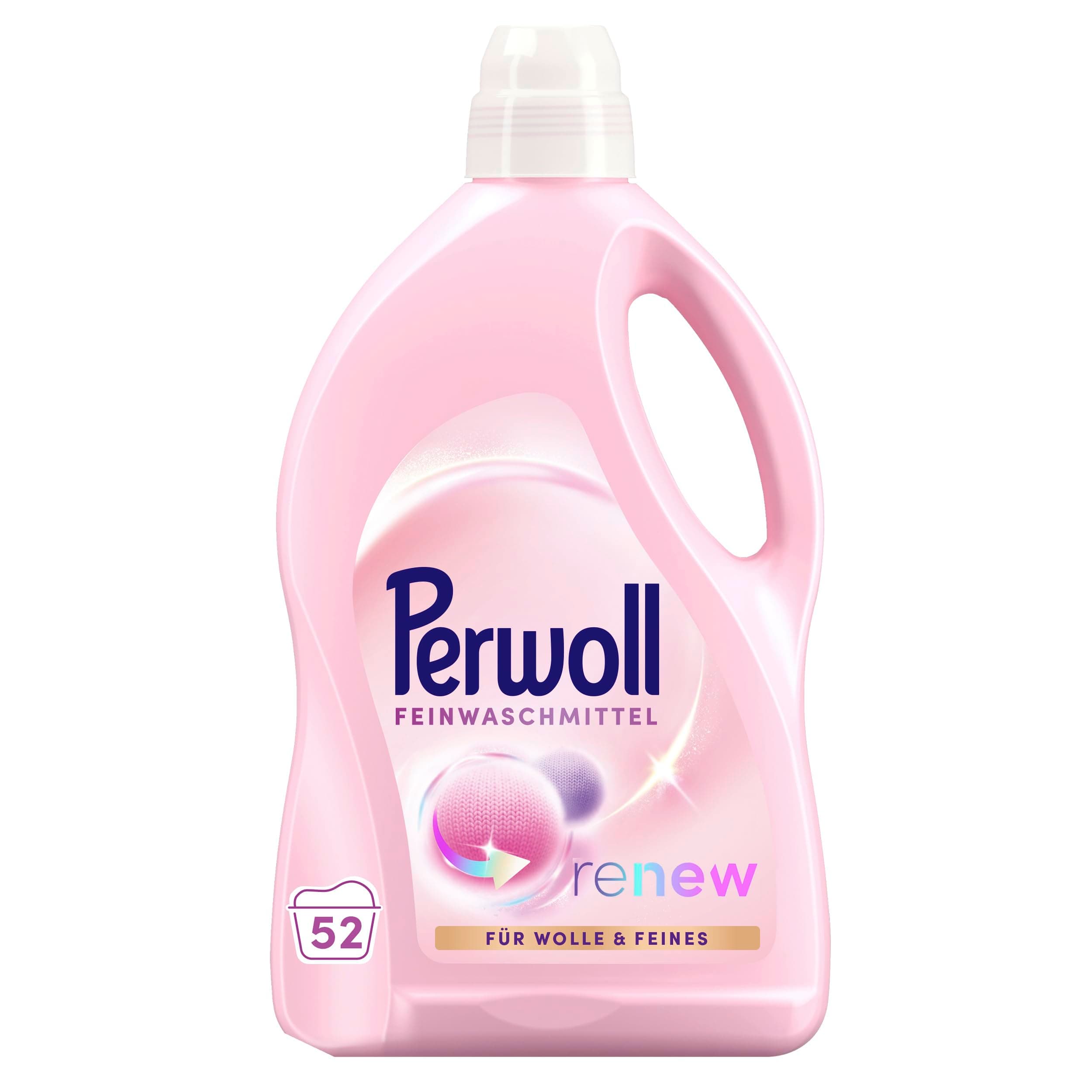 Wool & Fine Detergent (52 Loads), Mild Detergent Gently Cleans, Smooths & Renews Fibres & Prevents Pilling, with Triple Renew Technology